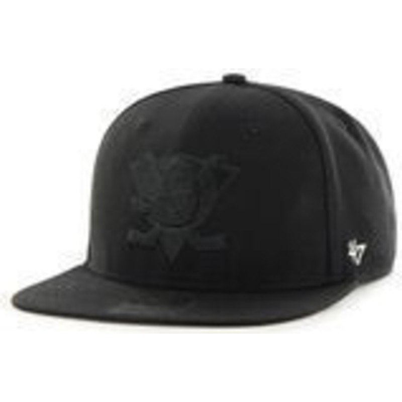 gorra-plana-negra-snapback-con-logo-negro-de-anaheim-ducks-nhl-captain-de-47-brand