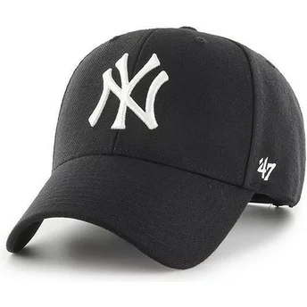 Gorra curva negra snapback de New York Yankees MLB MVP de 47 Brand