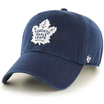 Gorra curva azul marino de Toronto Maple Leafs NHL Clean Up de 47 Brand