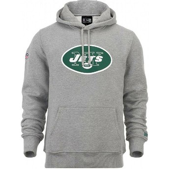 Sudadera con capucha gris Pullover Hoodie de New York Jets NFL de New Era