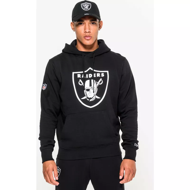Sudadera con capucha negra Pullover Hoodie de Las Vegas NFL de New Era: Caphunters.es
