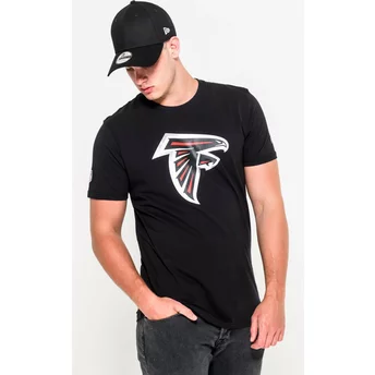 Camiseta de manga corta negra de Atlanta Falcons NFL de New Era