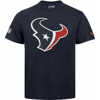 Camiseta de manga corta azul de Houston Texans NFL de New Era