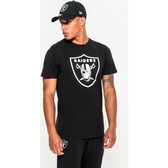 Camiseta de manga corta negra de Las Vegas Raiders NFL de New Era