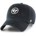 gorra-curva-negra-con-logo-47-clean-up-de-47-brand