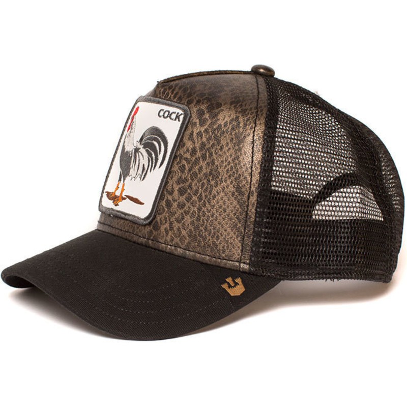 gorra-trucker-negra-gallo-tropical-de-goorin-bros