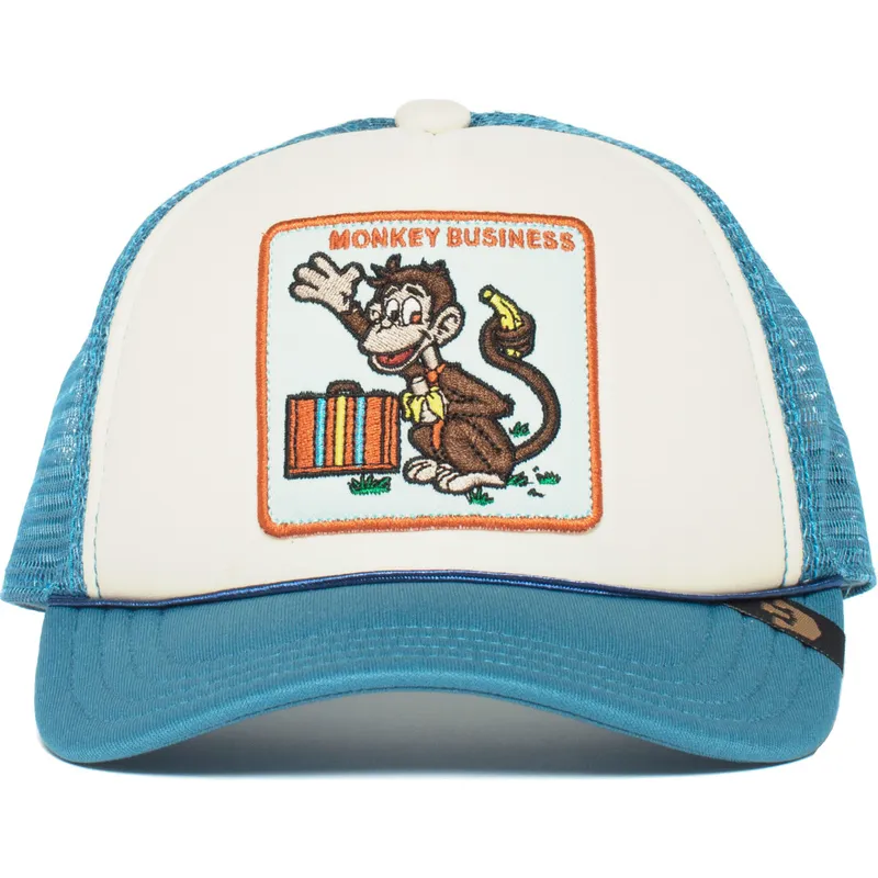 gorra-trucker-azul-para-nino-mono-monkey-business-de-goorin-bros