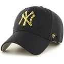 gorra-curva-negra-con-logo-oro-de-new-york-yankees-mlb-mvp-metallic-de-47-brand