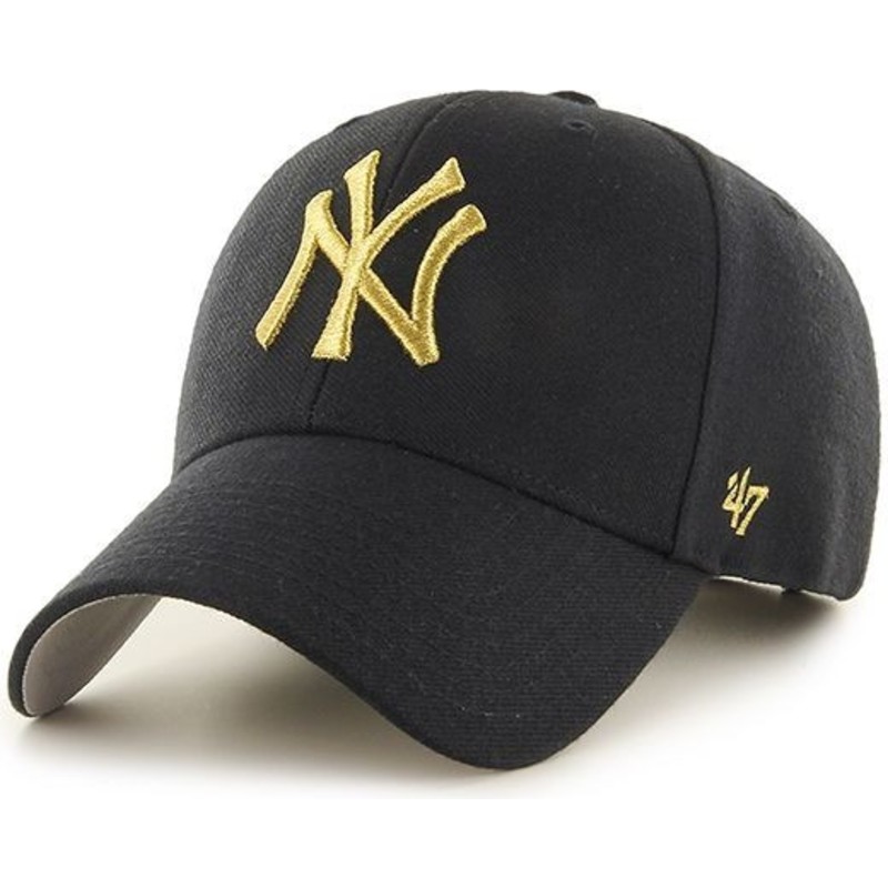 gorra-curva-negra-con-logo-oro-de-new-york-yankees-mlb-mvp-metallic-de-47-brand