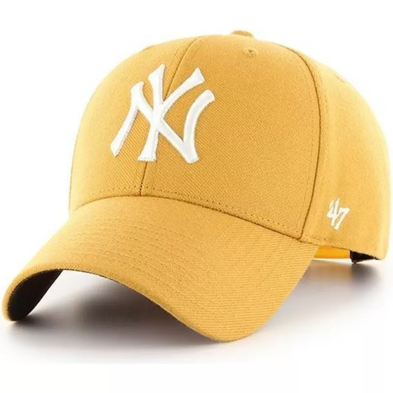 gorra-curva-amarilla-snapback-de-new-york-yankees-mlb-mvp-de-47-brand