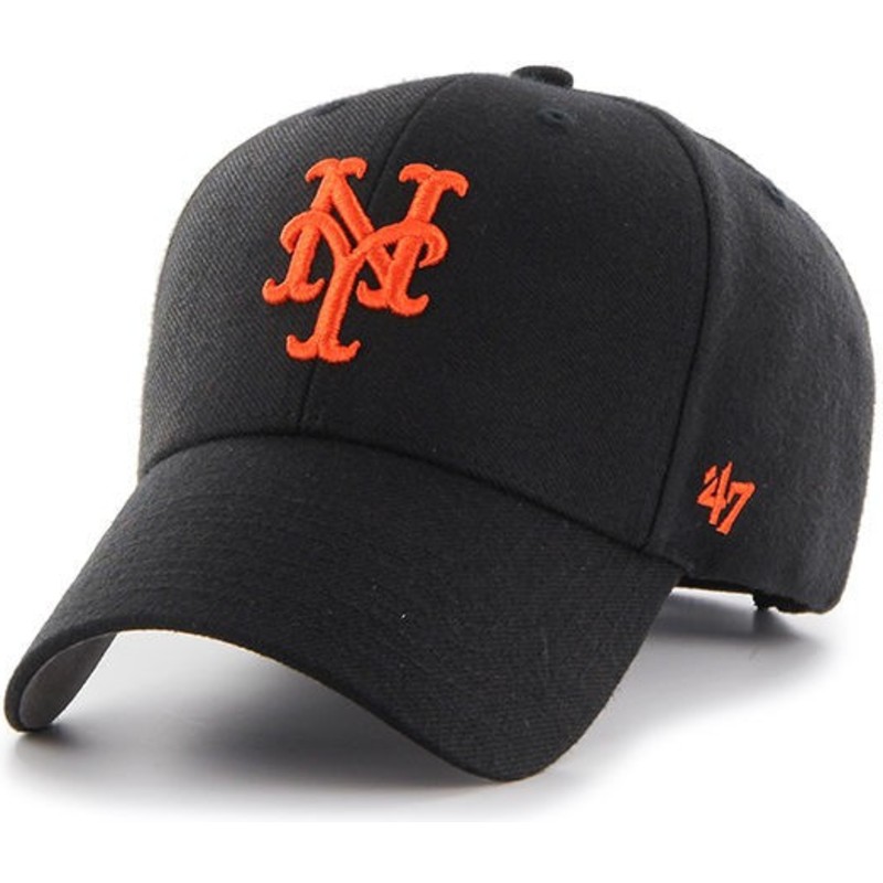 gorra-curva-negra-con-logo-naranja-de-new-york-mets-mlb-mvp-de-47-brand
