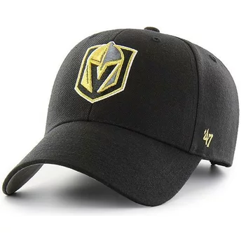 Gorra curva negra de Vegas Golden Knights NHL MVP de 47 Brand