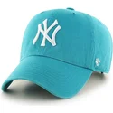 gorra-curva-azul-neptuno-snapback-de-new-york-yankees-mlb-clean-up-de-47-brand