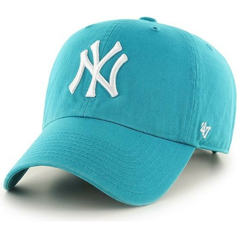 gorra-curva-azul-neptuno-snapback-de-new-york-yankees-mlb-clean-up-de-47-brand