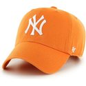 gorra-curva-naranja-vibrante-de-new-york-yankees-mlb-clean-up-de-47-brand
