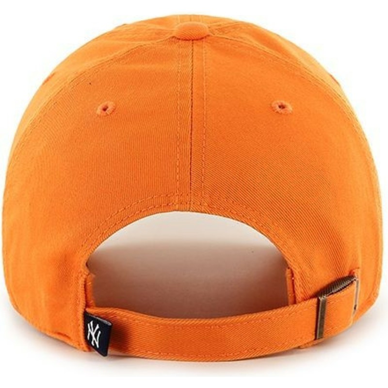 gorra-curva-naranja-vibrante-de-new-york-yankees-mlb-clean-up-de-47-brand