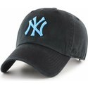 gorra-curva-negra-con-logo-azul-de-new-york-yankees-mlb-clean-up-de-47-brand
