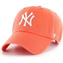 gorra-curva-naranja-pomelo-de-new-york-yankees-mlb-clean-up-de-47-brand