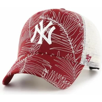 Gorra trucker roja de New York Yankees MLB MVP Palma de 47 Brand