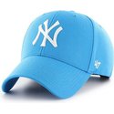 gorra-curva-azul-glaciar-snapback-de-new-york-yankees-mlb-mvp-de-47-brand