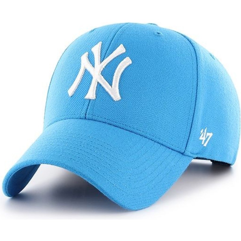 gorra-curva-azul-glaciar-snapback-de-new-york-yankees-mlb-mvp-de-47-brand