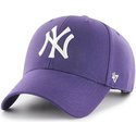 gorra-curva-violeta-snapback-de-new-york-yankees-mlb-mvp-de-47-brand