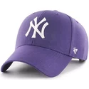 gorra-curva-violeta-snapback-de-new-york-yankees-mlb-mvp-de-47-brand