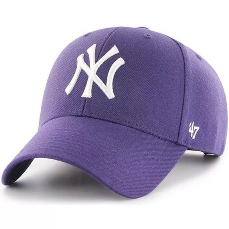 Gorra curva violeta claro ajustable para mujer 9TWENTY Gingham de New York  Yankees MLB de New Era