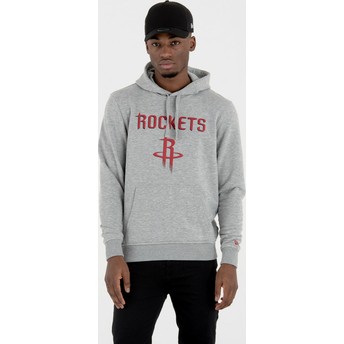 Sudadera con capucha gris Pullover Hoody de Houston Rockets NBA de New Era