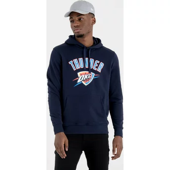 Sudadera con capucha azul marino Pullover Hoody de Oklahoma City Thunder NBA de New Era