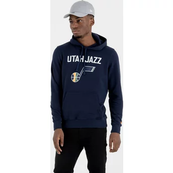 Sudadera con capucha azul marino Pullover Hoody de Utah Jazz NBA de New Era