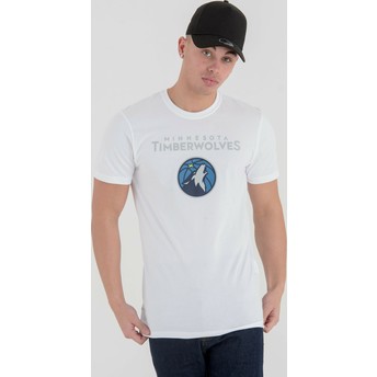 Camiseta de manga corta blanca de Minnesota Timberwolves NBA de New Era