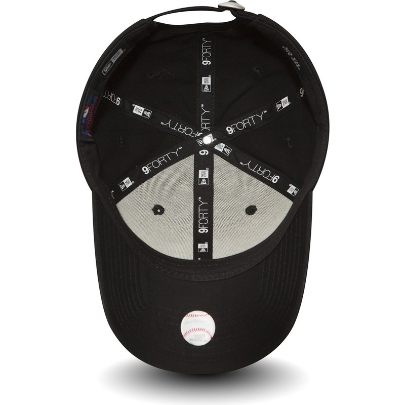 gorra-curva-negra-ajustable-9forty-essential-de-new-york-yankees-mlb-de-new-era