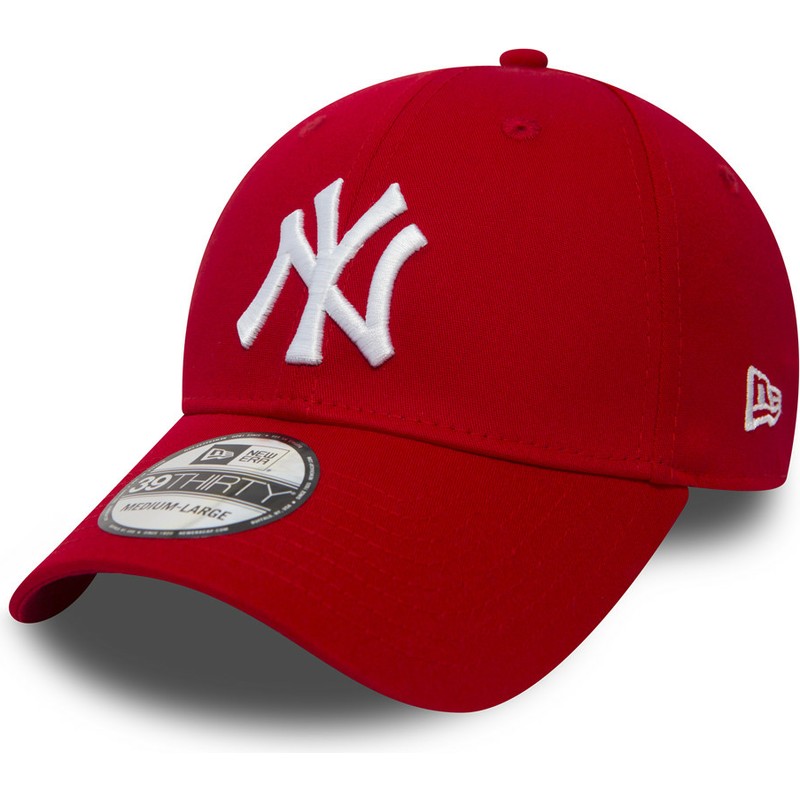 gorra-curva-roja-ajustada-39thirty-classic-de-new-york-yankees-mlb-de-new-era