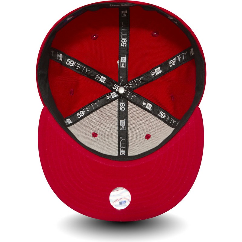 gorra-plana-roja-ajustada-59fifty-essential-de-los-angeles-dodgers-mlb-de-new-era