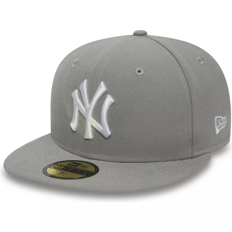 gorra-plana-gris-ajustada-con-logo-blanco-59fifty-essential-de-new-york-yankees-mlb-de-new-era