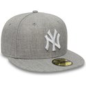 gorra-plana-gris-ajustada-59fifty-essential-de-new-york-yankees-mlb-de-new-era