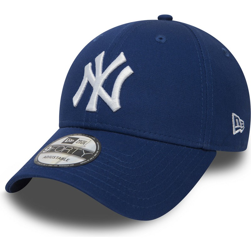 Espacio cibernético Asombro Frágil Gorra curva azul ajustable 9FORTY Essential de New York Yankees MLB de New  Era: Caphunters.es