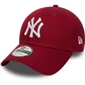 gorra-curva-roja-cardenal-ajustable-9forty-essential-de-new-york-yankees-mlb-de-new-era