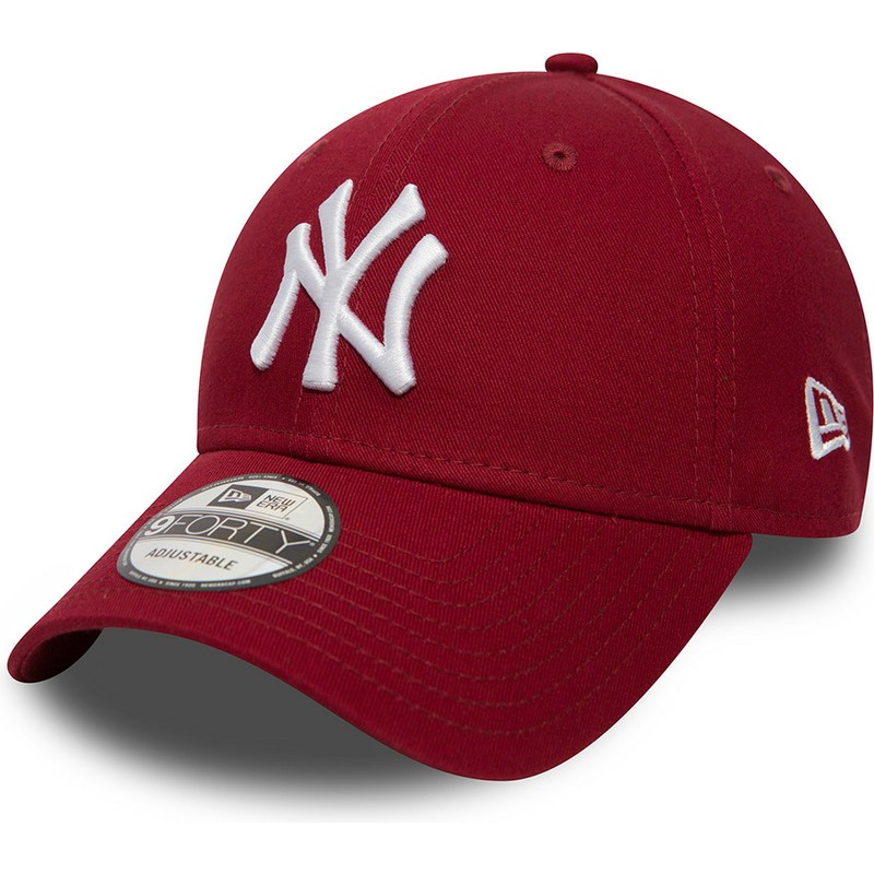gorra-curva-roja-cardenal-ajustable-9forty-essential-de-new-york-yankees-mlb-de-new-era