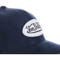 gorra-curva-azul-marino-ajustable-suede8-de-von-dutch