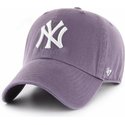 gorra-curva-violeta-de-new-york-yankees-mlb-clean-up-de-47-brand