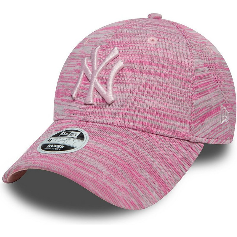 gorra-curva-rosa-ajustable-con-logo-rosa-de-new-york-yankees-mlb-9forty-engineered-fit-de-new-era