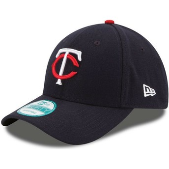 Gorra curva azul marino ajustable 9FORTY The League de Minnesota Twins MLB de New Era