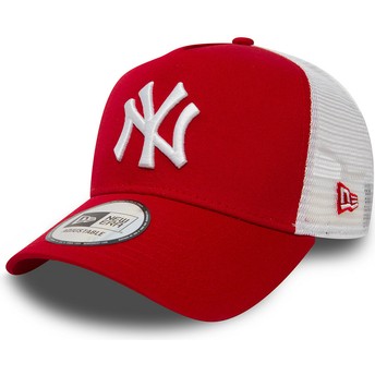 Gorra trucker roja Clean A Frame 2 de New York Yankees MLB de New Era