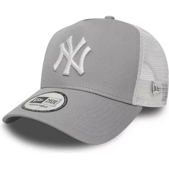 Gorra trucker gris Clean A Frame 2 de New York Yankees MLB de New Era