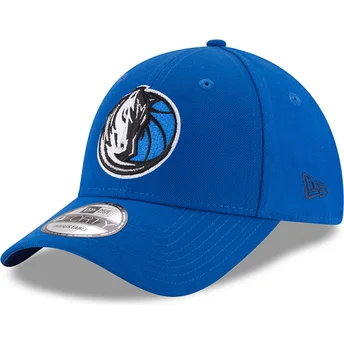 Gorra curva azul ajustable 9FORTY The League de Dallas Mavericks NBA de New Era
