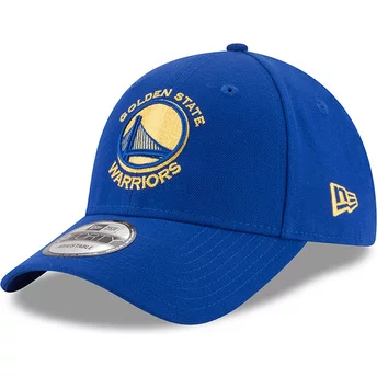 Gorra curva azul ajustable 9FORTY The League de Golden State Warriors NBA de New Era