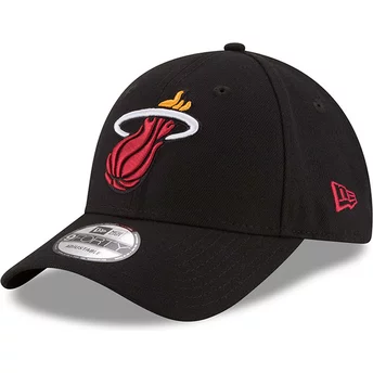 Gorra curva negra ajustable 9FORTY The League de Miami Heat NBA de New Era