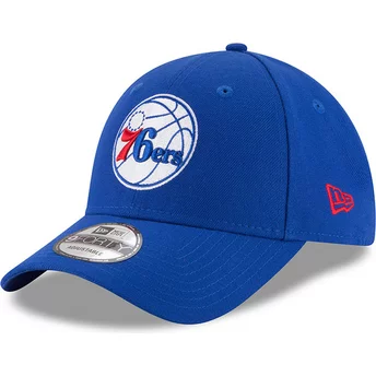 Gorra curva azul ajustable 9FORTY The League de Philadelphia 76ers NBA de New Era